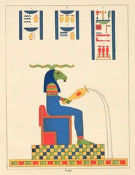 The God Khnum, Illustration from Pantheon Egyptien: Collection des Personnages Mythologiques de l